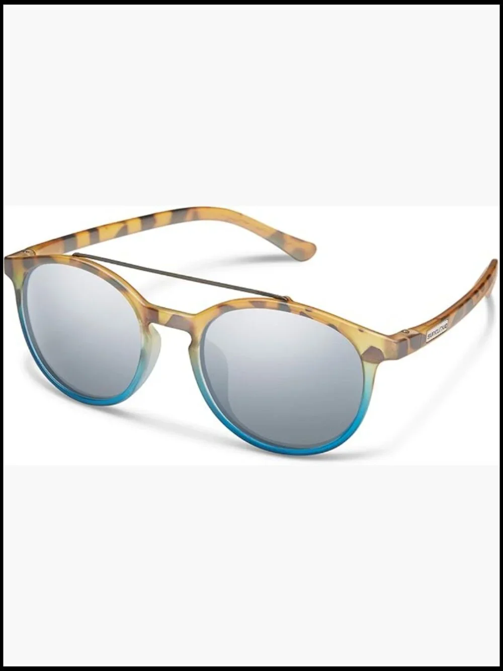 Polarized Sunglasses, Evolve Material, Round Aviator Frame
